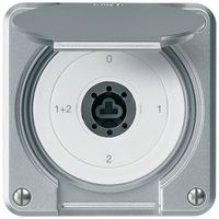 Interrupteur à clé ENC robusto IP55 avec clapet sans cylindre S1/1P al p.combi