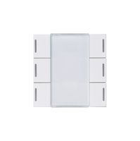Tasterfront Hager basico KNX 6-fach LED weiss 45×45mm