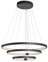 LED-Pendelleuchte SLV ONE TRIPLE DALI 65W 4200lm 3000/4000K Ø800×30mm schwarz