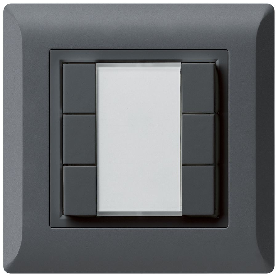 UP-Universaltaster 6×kallysto.line mit LED anthrazit