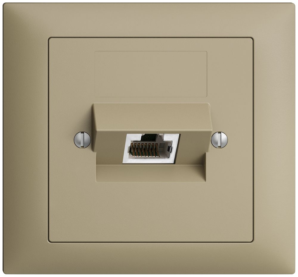 EB-Dose 1×RJ45/s 8P ITplus EDIZIOdue sand