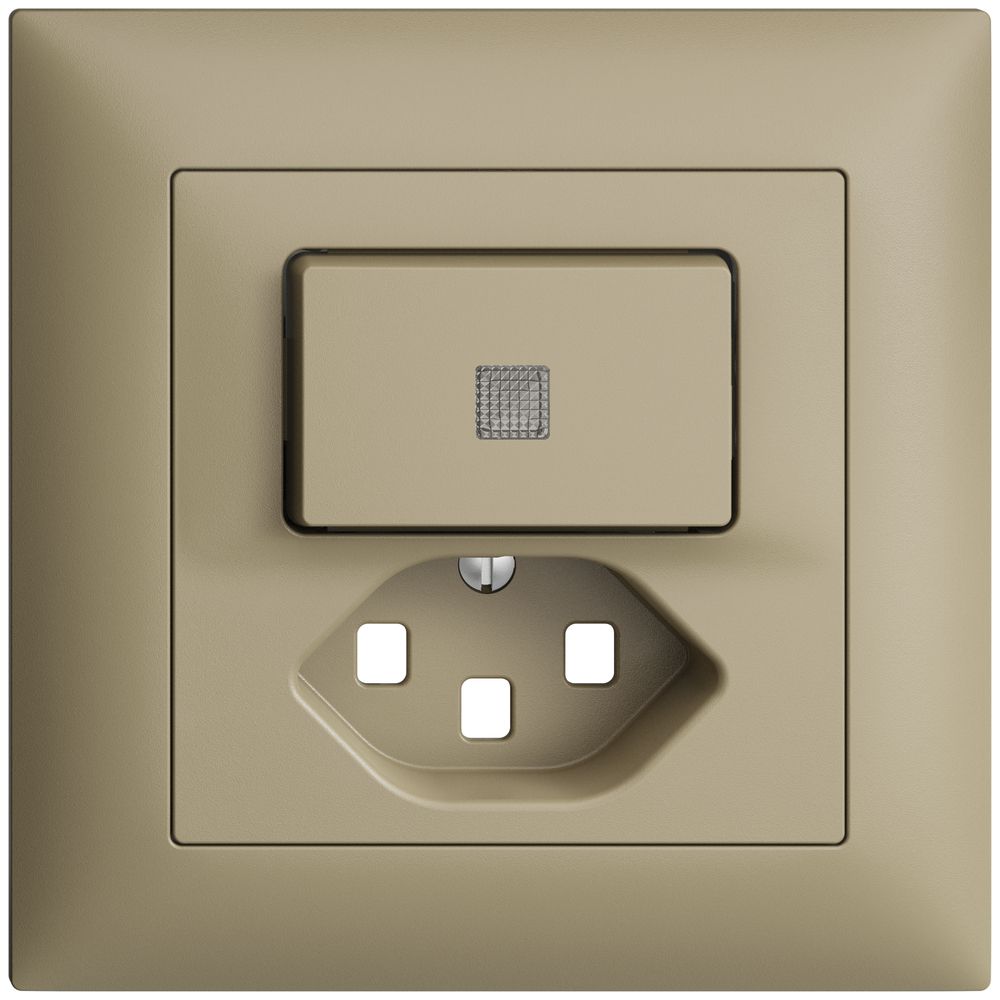 Kit frontal ENC EDIZIOdue sand 88×88mm T23, lentille,