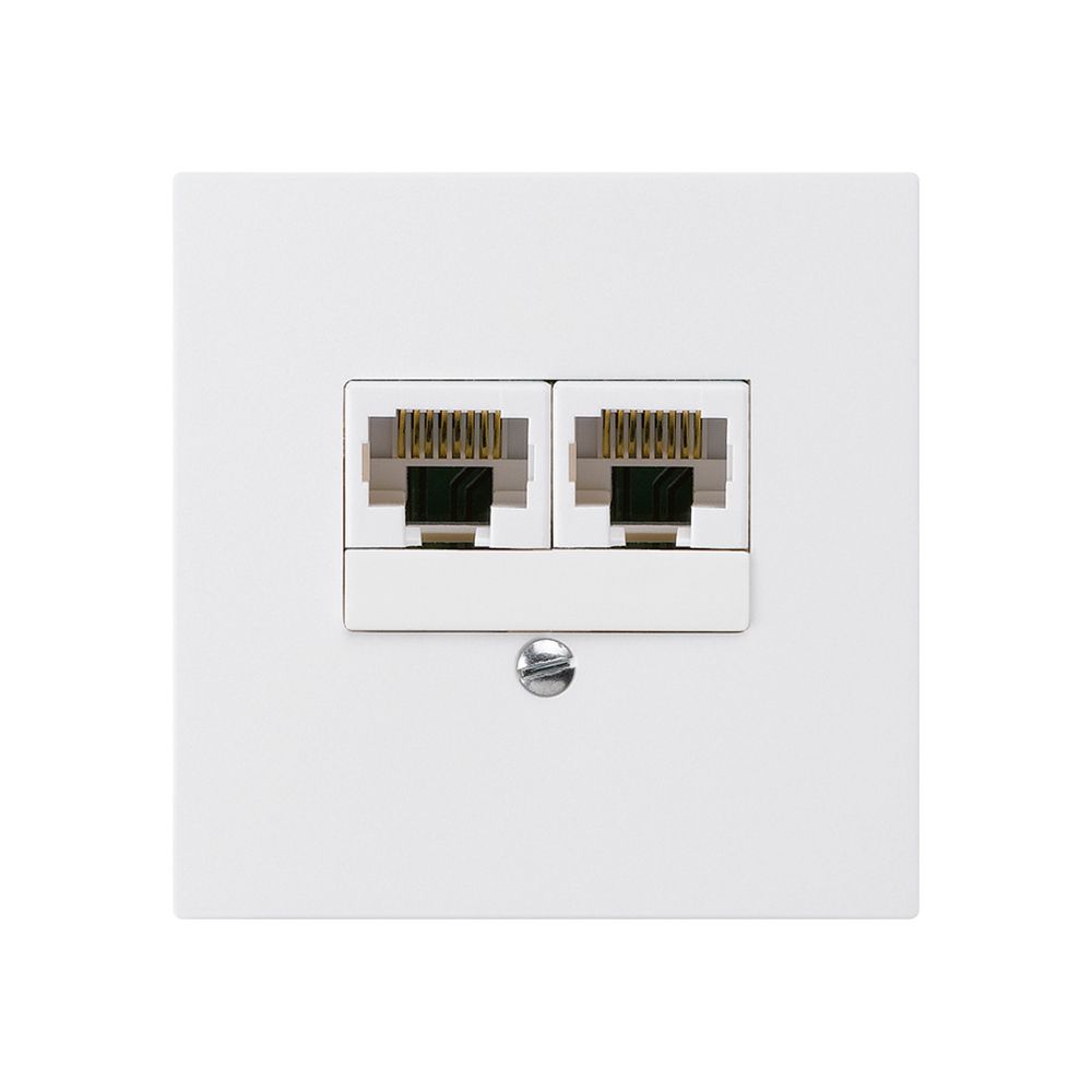 UP-Dose kallysto 2×RJ45u getrennt weiss