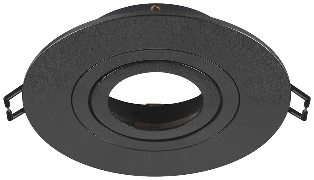 Telaio da incasso SLV NEW TRIA 75 alluminio Ø110×26mm nero