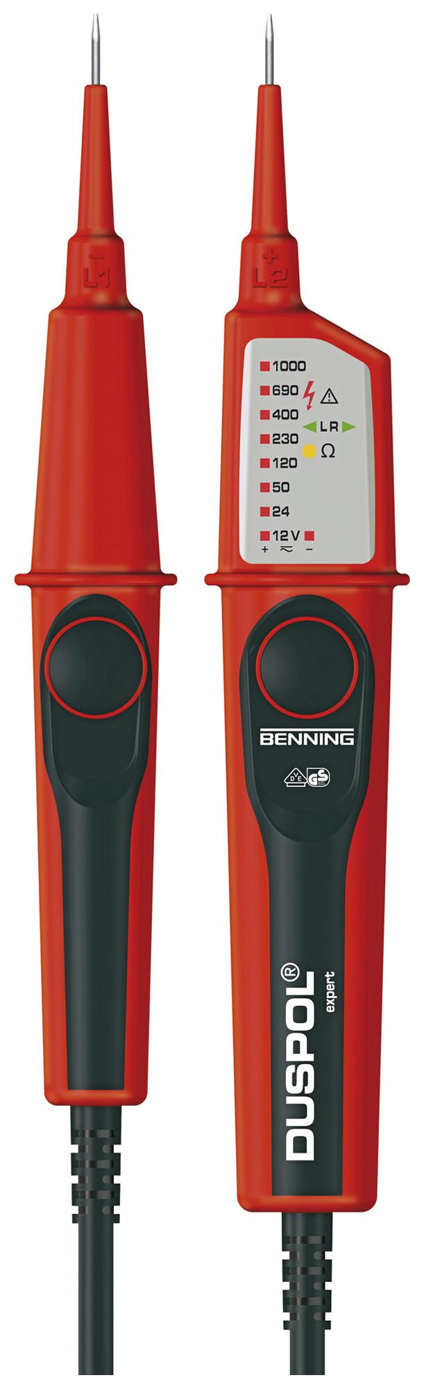 Spannungsprüfer Benning expert 12…1000VUC Cat IV 600V IP65