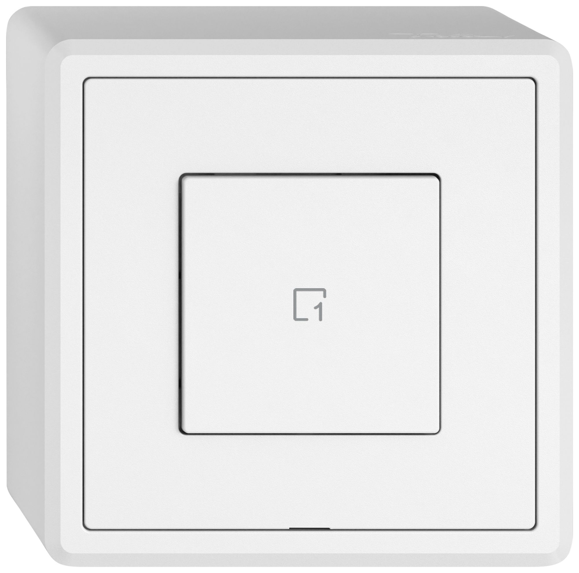 Poussoir scènes AP EDIZIO.liv Wiser SNAPFIX® 1 scène 1 touche WLAN bc