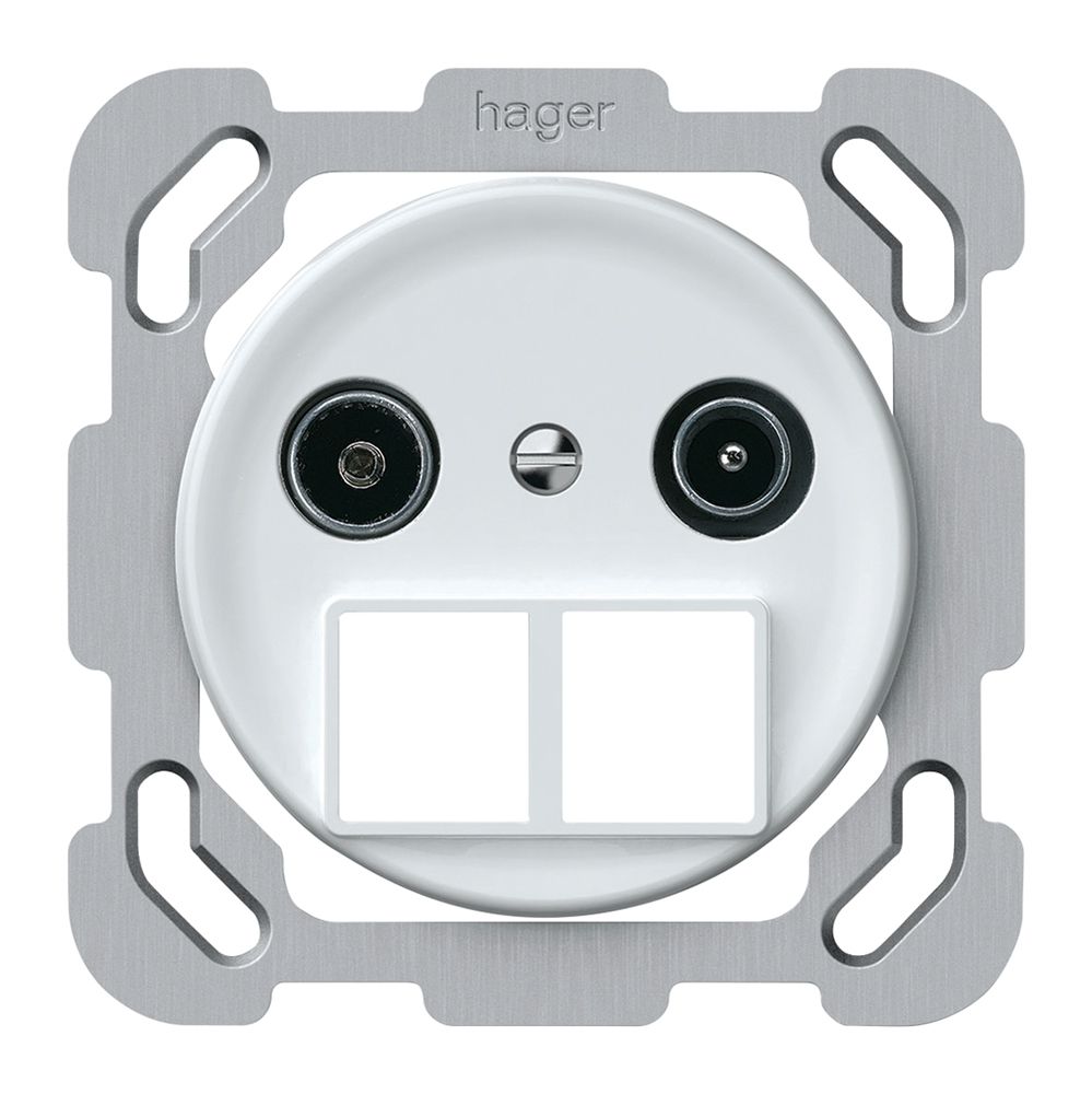 Prise multimédia ENC TV-R origin prise de passage 19dB 1.7dB blanc