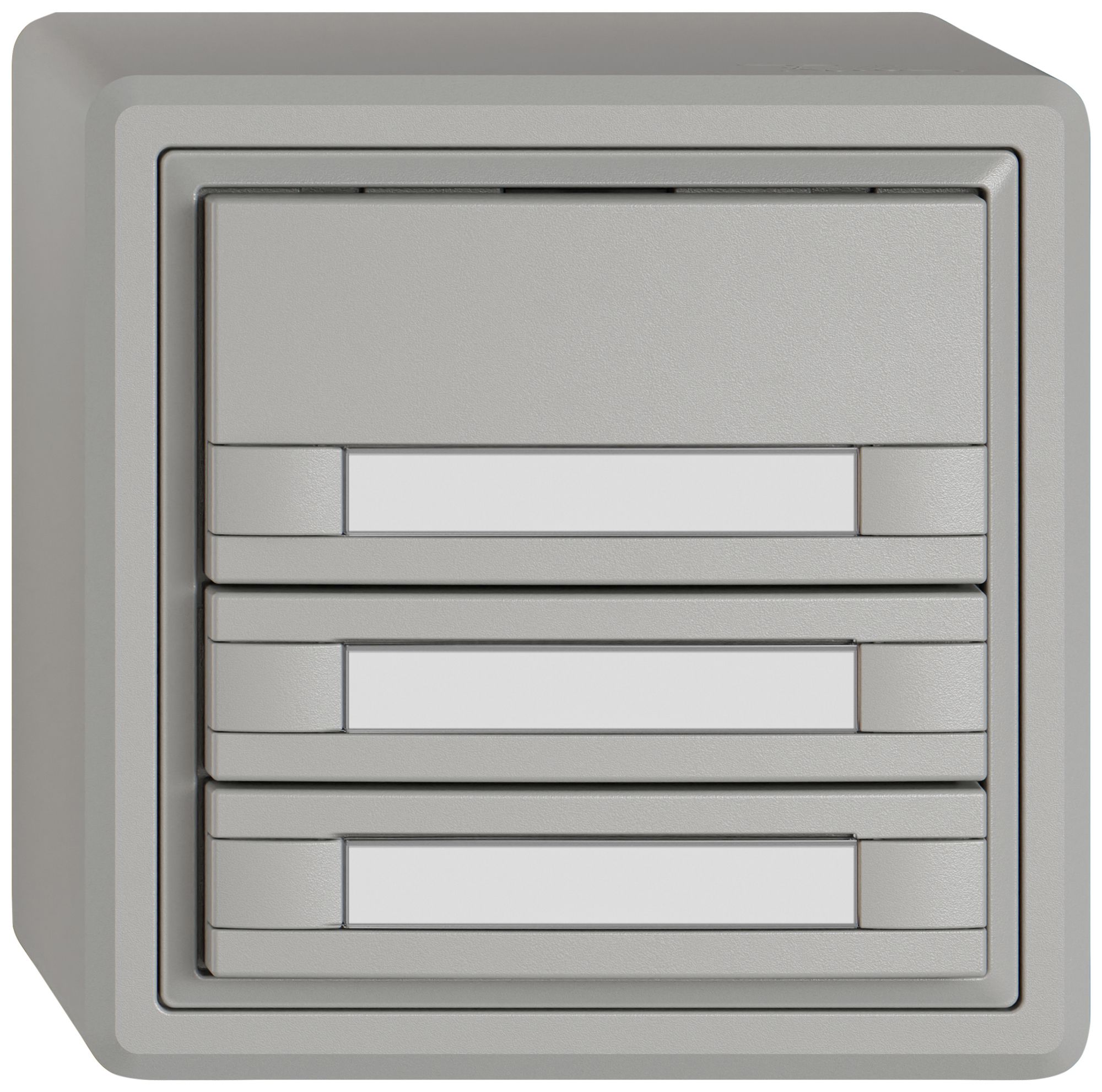 Pulsante KNX RGB AP EDIZIO.liv SNAPFIX® sensore temp.s.LED targ.6× com.1T grc