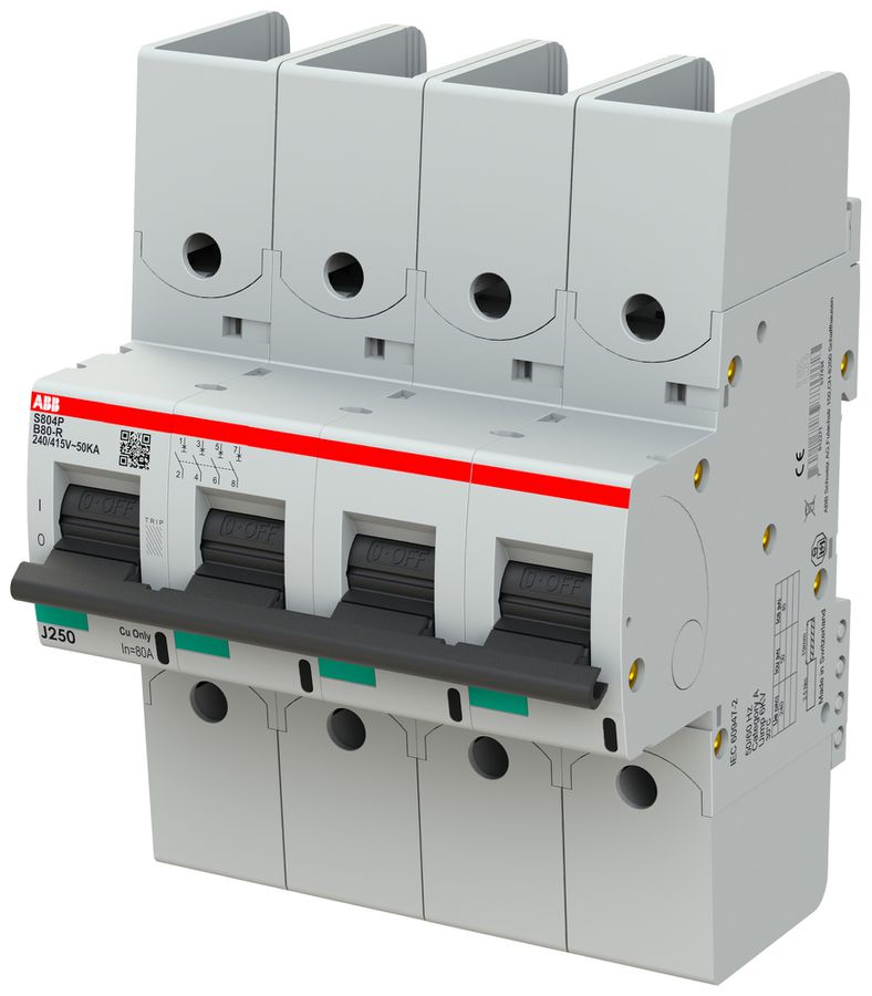 Disgiuntore ABB S804P-B80-R 4P 400V B-80A 50kA 6UM