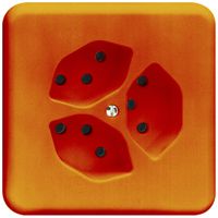 UP-Steckdose FH 3×T13 POMI orange