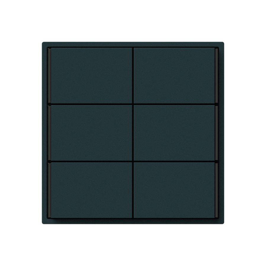 Poussoir KNX KAL 6×touches 6×points actionnables LED noir