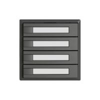 Universaltaster EDIZIO.liv UNI SNAPFIX® o.LED 4× 1-Tbed.Pap.dgu