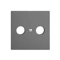 Frontplatte EDIZIOdue dunkelgrau für R/TV