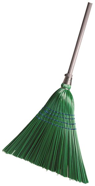 Besen Plica Classic mit Metallstiel anthrazit, Besatz: Kunststoff