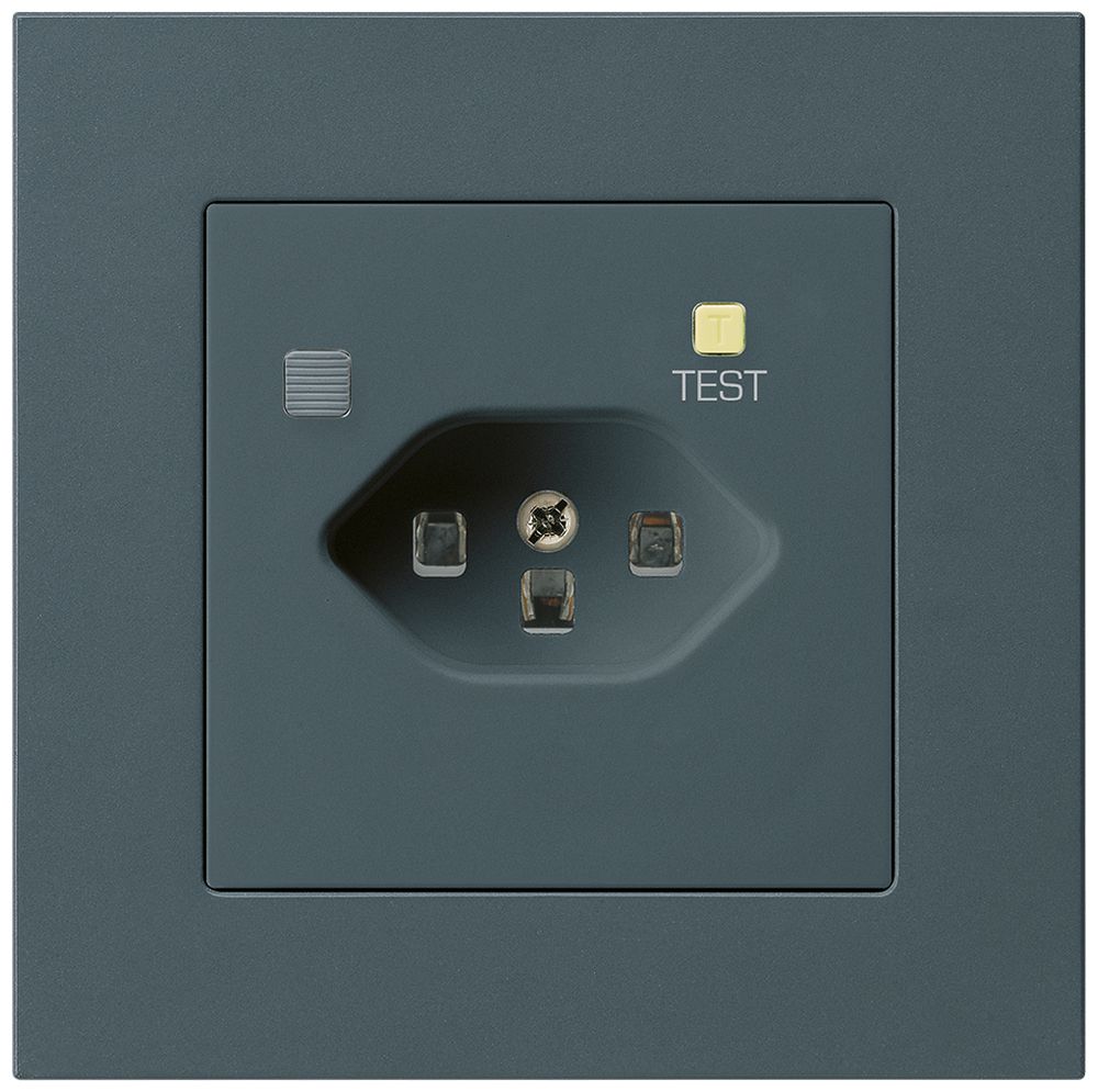 UP-Steckdose KPR T23 FI 30mA anthrazit