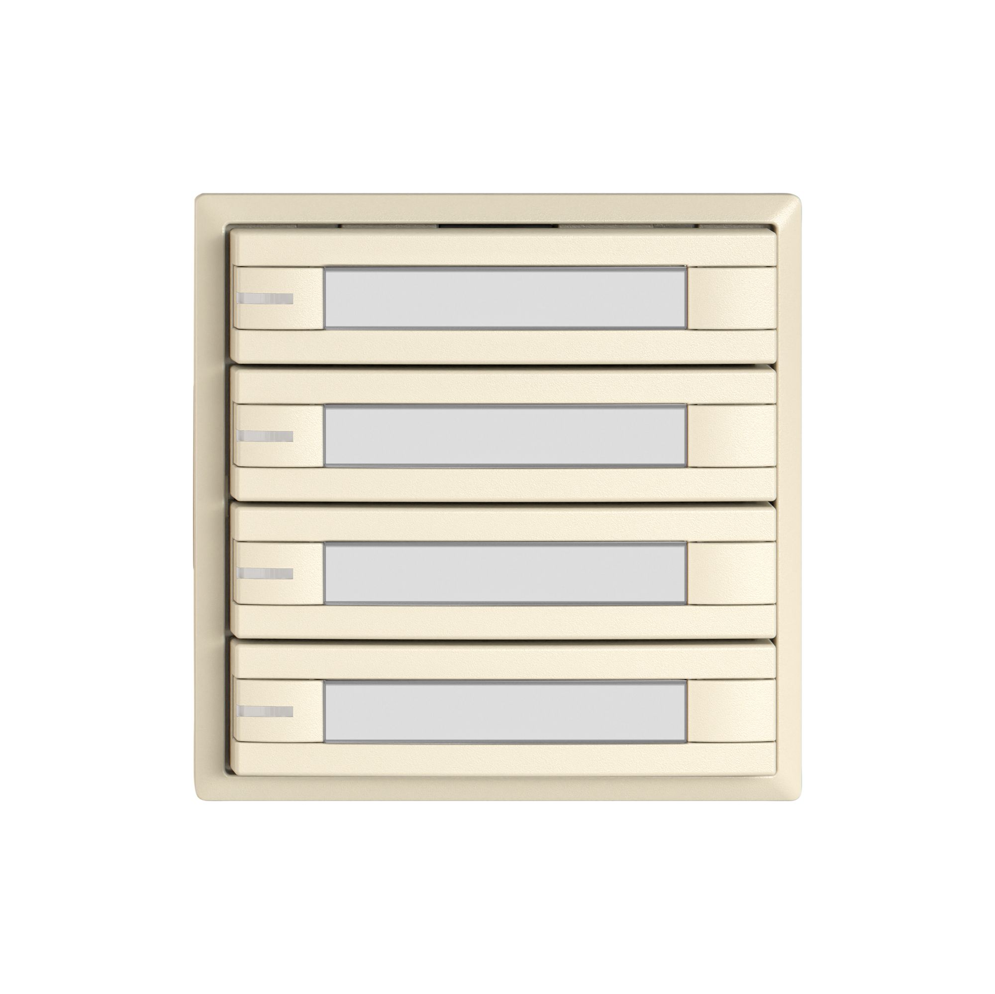 Poussoir KNX RGB EDIZIO.liv SNAPFIX® capteur temp.RGB-LED étiqu.4×com.2T cr