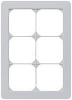 Cadre de recouvrement ENC kallysto.trend 3×2 gris clair 154×214mm