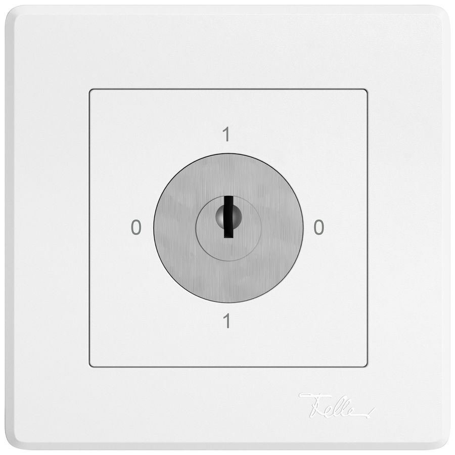 Interrupteur rotatif ENC EDIZIO.liv SNAPFIX® interr.0/3L serrure&2 clés bc