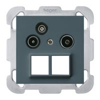 UP-Antennendose R/TV-Daten kallysto HMS B 2GHz 14db anthrazit