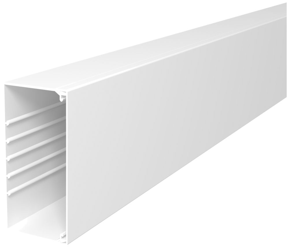 Canal d'installation Bettermann WDK 170×80×2000mm PVC blanc pur