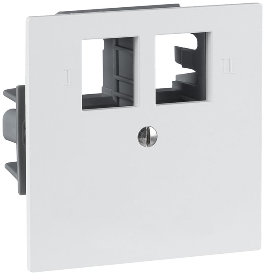 UP-Anschlussdose R&M 2×RJ45 spezial für Kat.6A schwarz