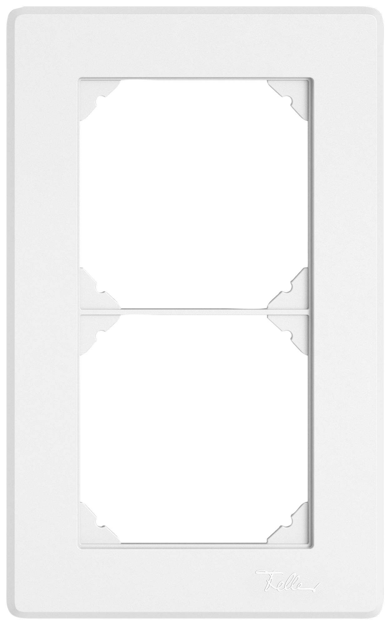 UP-Abdeckrahmen EDIZIO.liv SNAPFIX® 2×1/1×2 96×156mm ws