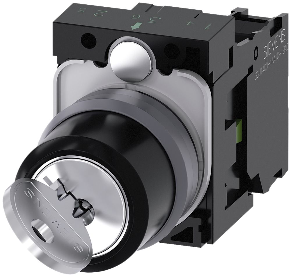 Interruttore a chiave Siemens SIRIUS ACT RONIS supporto 1Ch O-I (O/I) an.fr.met.