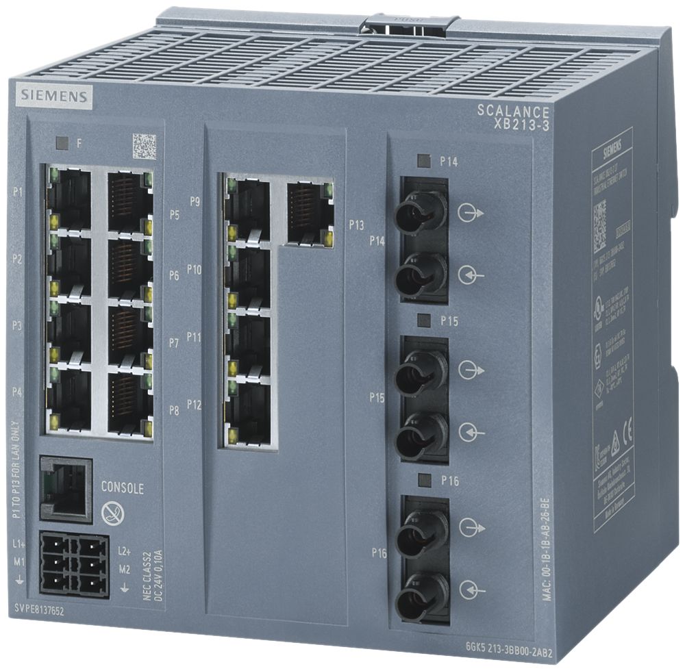 Switch IE Siemens SCALANCE XB213-3 13×RJ45 + 3×ST 10/100Mbit/s PROFINET managed