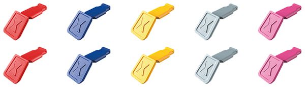 Clips KNIPEX ColorCode 10 pezzi i.miscela d.colo.1 per KNIPEXtend e Comfort 21mm