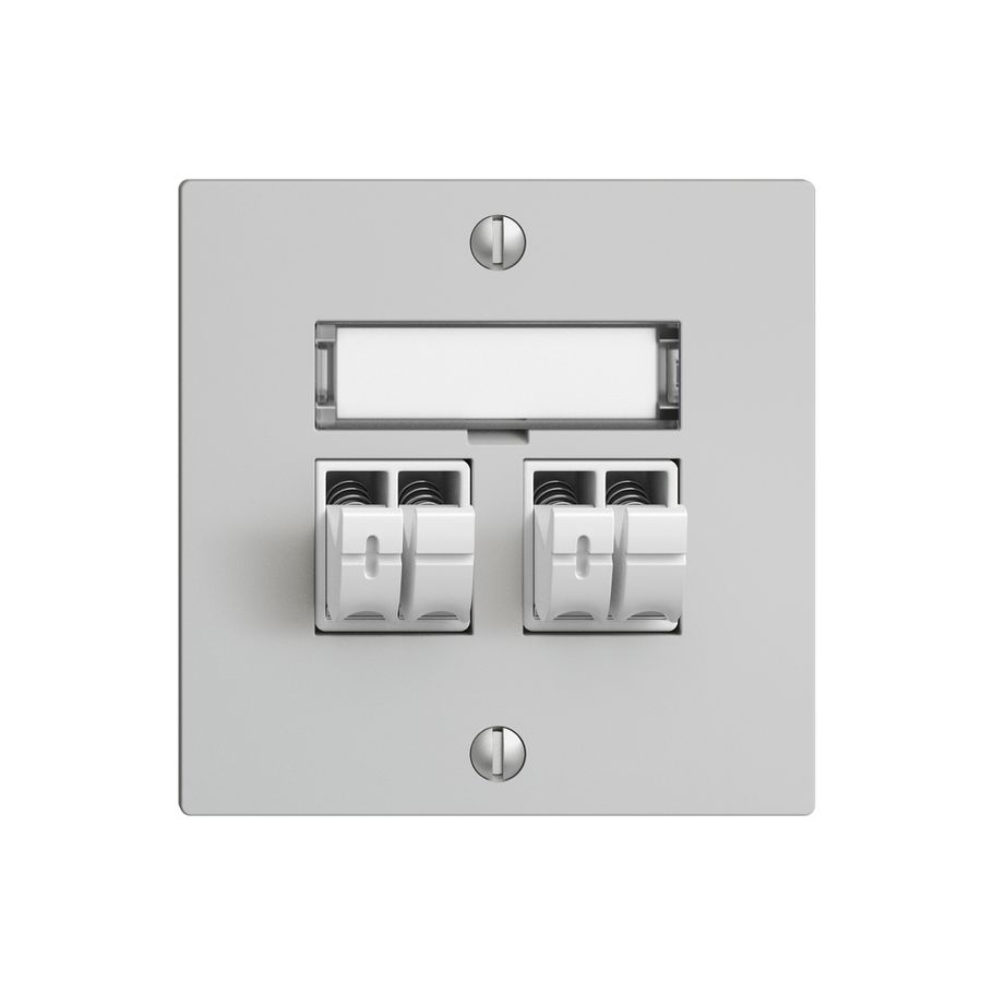 Audiodose Push Type EDIZIOdue F, 2×, Beschriftungsset, hellgrau