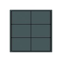 Pulsante KNX KAL 6×tasti 6×punti azionamento LED antracite