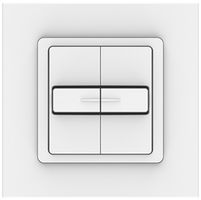 Interruttore per tapparelle INC Somfy Smoove Duo VB, con telaio Pure, bianco