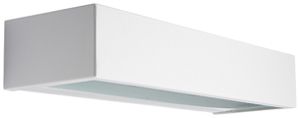 LED-Wandleuchte SG Edge 7W 570lm 830 IP65 DIM direkt 320×103mm weiss