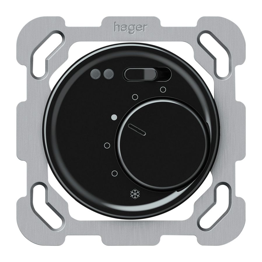 Termostato ambiente INC origin riscaldamento pavimento 230VAC 5…30°C 10A nero