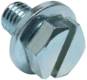 Vis Hager FV+ 20mm M8 acier hexagonal avec rainure de vissage avec rondelle