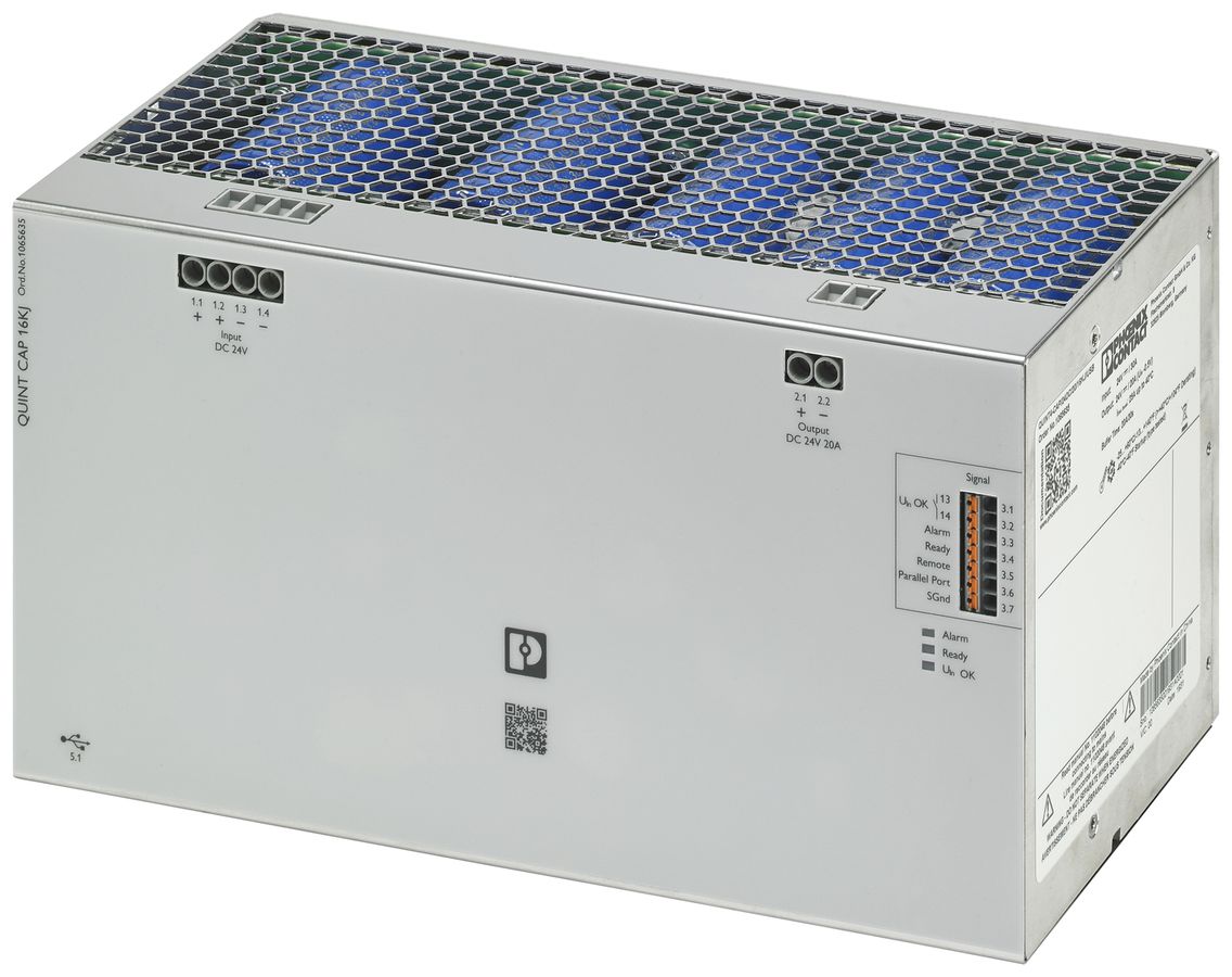 Modulo capacitivo PX QUINT4-CAP/24DC/20/16KJ/USB IN:24VDC OUT:24VDC/20A