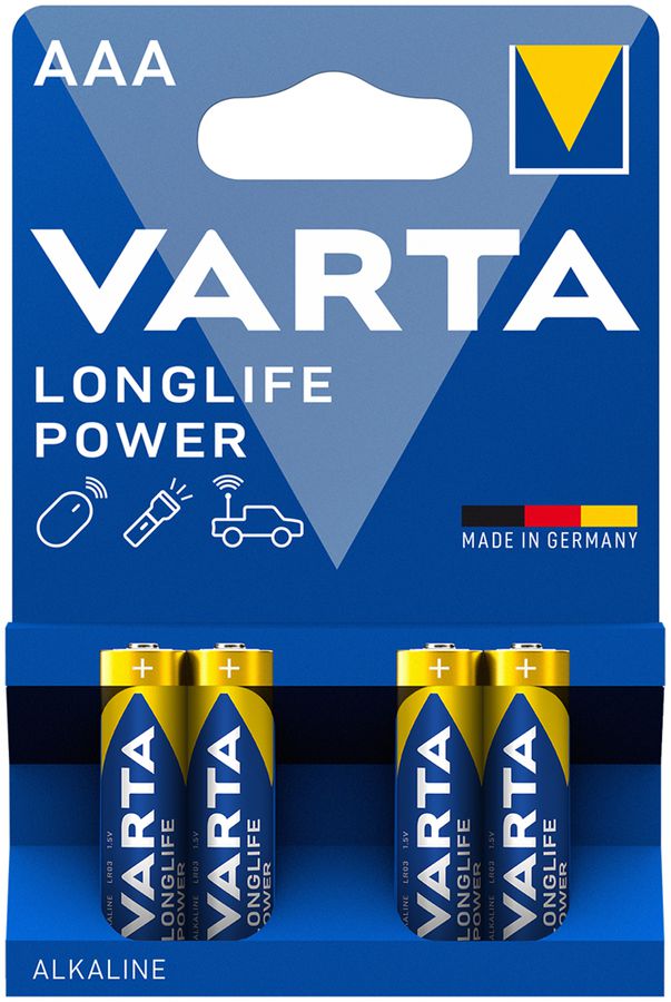 Batterie Alkali VARTA Longlife Power AAA Blister à 4 Stück