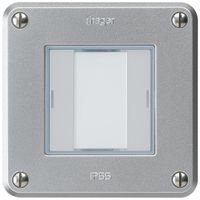 UP-Taster robusto A KNX 2× RGB LED s/e-link aluminium