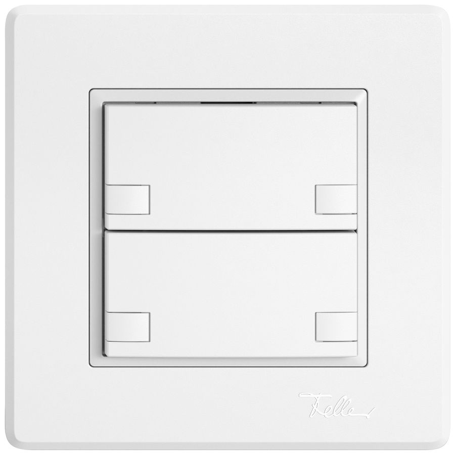 UP-Universaltaster EDIZIO.liv UNI SNAPFIX® o.LED 2× 2-Tbed.ws