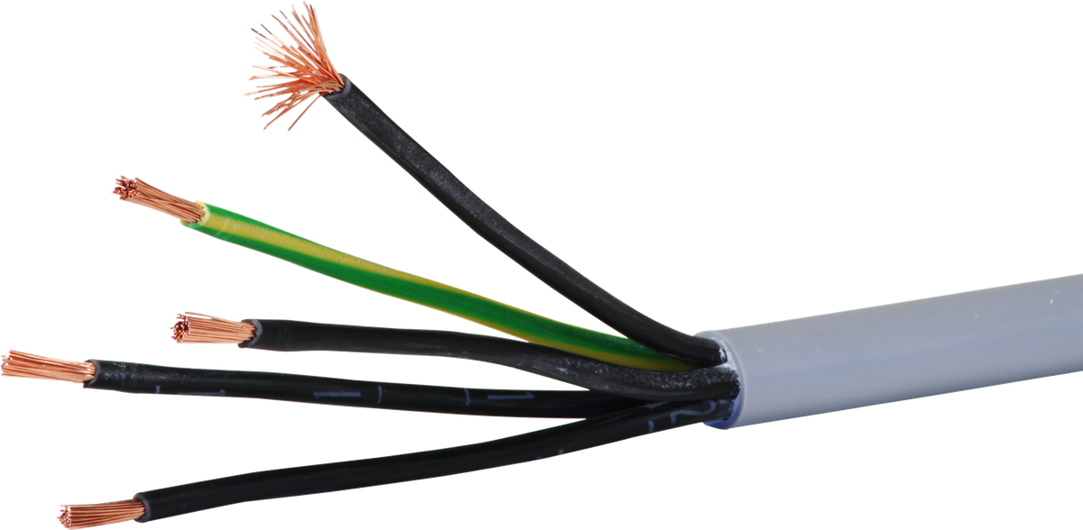 Câble de commande LiYY 5×4mm² numéroté gris