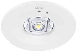 Luminaire de sécurité LED INC Sylvania LiFeSafe 1W 3h cv Ø50mm blanc