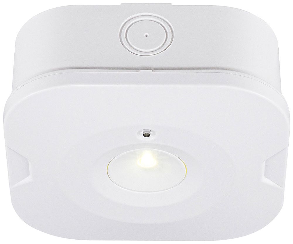 LED-Sicherheitsleuchte SLV P-LIGHT 2W 125lm 6000K bat ST 110×110mm weiss