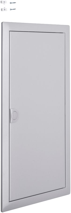 Cadre avec porte Hager volta 3-rangées 348×630×9mm IP00 argent