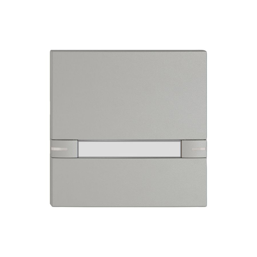 Pulsante 1/1 EDIZIO.liv KNX e UNI c.SNAPFIX® c.LED&targhetta 2×com.semplice grc