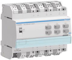 REG-Schaltausgang KNX Hager system 16A C-L 6× Stromerkennung