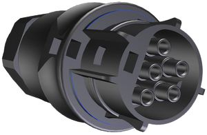 Buchsenteil Wieland 1.5…4mm² 5L, Leitungs-Ø10…14mm, schwarz