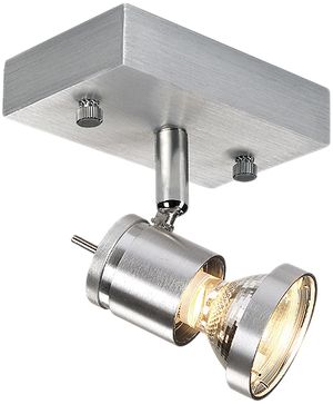 Plafonnier/Applique SLV ASTO, GU10 75W IP20 alu brossé