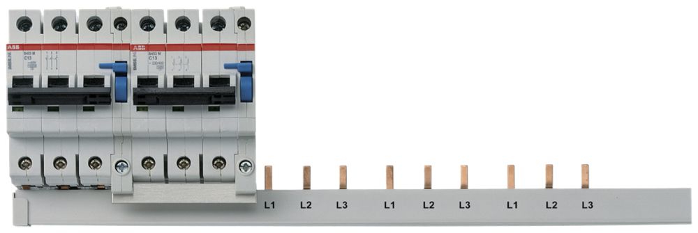 Kammschiene 3L+N, L1, L2, L3+9mm
