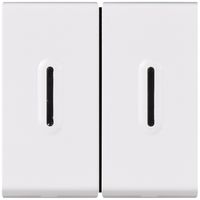 Interrupteur basc.lum.INC MOS blanc 1/3+3/1L avec LED contrôle