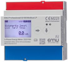 Compteur d'énergie AMD EMU Professional II 3×100A direct MID/LP S0 Modbus RTU